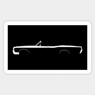 Lincoln Continental Convertible (1966) Silhouette Magnet